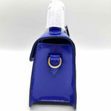 J Crew Gracie Royal Blue Top Handle Patent Leather Crossbody