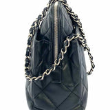 Chanel 2011-12 In-The-Business Large Black Quilted Leather Made in Italy Tote