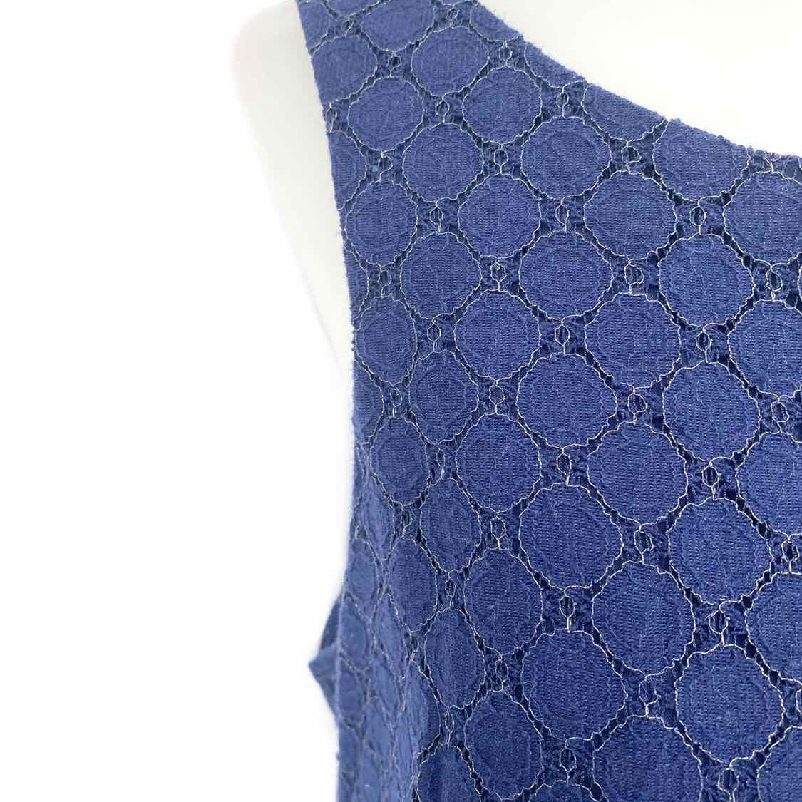 Lilly Pulitzer Women's Navy Size 10 Shift Embellished Dress