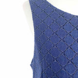 Lilly Pulitzer Women's Navy Size 10 Shift Embellished Dress