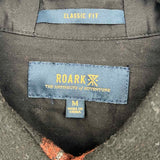 Roark Men's Red Black Size M Collared Gingham Jacket