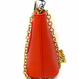 Senreve Mini Atlas Pochette Red Shoulder Pebbled Leather Clutch