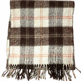 Burberry Brown Long 25" Check Scarf