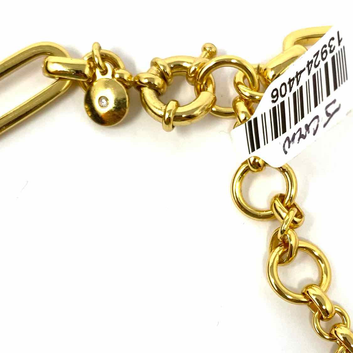 J Crew Gold/Brown Statement 9.25" Rhinestone Necklace