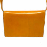 BALLY Vintage Camel Mini Flap Leather Shoulder Bag