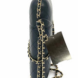 Chanel 2019-20 Chain Around Black Quilted Lamb Leather Made in Italy Crossbody
