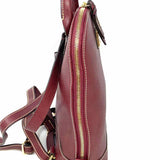 Dooney & Bourke Burgundy Zip-Around Saffiano Leather BackPack