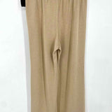 Milly Women's Beige Size L Wide Leg Sparkle Sweatpants