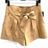 A.L.C. Joelle Women's Khaki Size 8 Pleated Belted Shorts