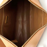 Prada Aimee Large Caramel Hobo Leather Shoulder Bag