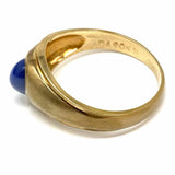 Davidson & Sons size 10 10K Yellow Gold Teardrop Synthetic Star Sapphire Ring