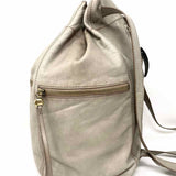HOBO INTERNATIONAL Phoenix Gray Bucket Leather Backpack