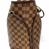 LOUIS VUITTON 2016 Neverfull MM Pink Interior Brown Damier Ebene Tote