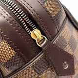 LOUIS VUITTON Duomo Coated Canvas Brown Boston Damier Ebene Satchel