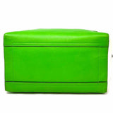 REED KRAKOFF Black Green Top Handle Color Block Satchel
