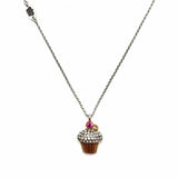 Juicy Couture Two-tone Pendant 18" Cupcake Necklace