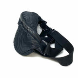 REBECCA MINKOFF Nylon Black Zip Quilted Waist Bag