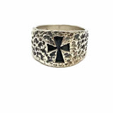 James Avery size 10 Sterling Silver Band Cross Vintage Ring