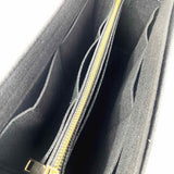 Black Felt Purse Organizer Insert Slender Medium