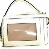 Kate Spade Madison Puffy Cream Zip Around Heart Saffiano Leather Wristlet