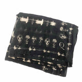 Alexander McQueen Black Gray Long Shibori Tye Dye Scarf