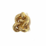 ST. JOHN Gold Tone Clip On Knotted Earrings