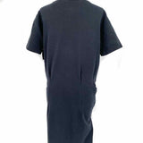 ALLSAINTS Women's Black Size 4 T-shirt Jersey Front Tie Dress
