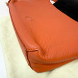 Burberry Medium Burleigh Orange Messenger Leather Made in Italy Crossbody