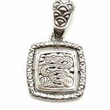 John Hardy 925 Sterling Silver Naga Dragon Diamond Pendant