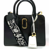 Marc Jacobs Little Big Shot Black Pink Color Block Saffiano Leather Satchel
