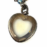 Lori Bonn 925 Sterling Silver Heart Pendant Mosaic Necklace
