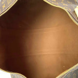 LOUIS VUITTON 2019 Keepall Bandoulier 45 Coated Canvas Brown Monogram Duffle Bag