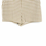 Trina Turk Women's White Beige Size 8 jacquard Houndstooth Shorts