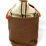 Tommy Hilfiger Canvas Brown Stripe Tote