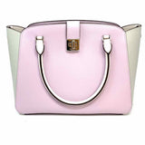 Kate Spade Phoebe Medium Purple Gray Color Block Pebbled Leather Tote