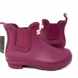 HUNTER Women's Plum Size 6 Chelsea Rubber Rain Boots