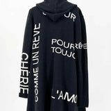 Frank Lyman Typography Women's Black Size M Cardigan