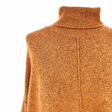 BCBG Max Azria Women's Light Brown Size M Turtleneck Cut Out Sweater