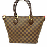 LOUIS VUITTON 2006 Saleya PM Coated Canvas Brown Zip Top Damier Ebene Tote