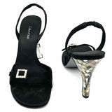 Calvin Klein Women's Black Size 9.5 mosaic Sandals