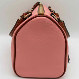 Dooney & Bourke Trudy Pink Boston Pebbled Leather Satchel