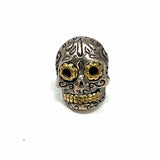 Silver Phantom Calavera Skull 925 Sterling Silver Stud Skulls Earrings