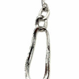 KJL Silver tone Dangle Dangle Crystal Earrings
