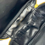 Chanel 1991-94 Vanity Cosmetic Black Quilted Lamb Leather Made in Italy Clutch