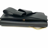 Ted Baker Black Knotted Leather WOC Clutch