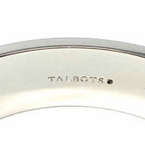 Talbots Silver tone Hinged 2.75" Snake Skin Embossed Bangle