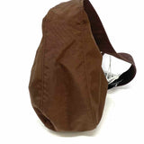 BAGGU Nylon Brown Crescent Crossbody