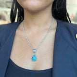 Shiprock Trading Post .925 Turquoise Necklace