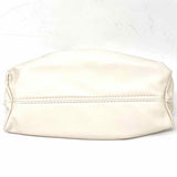 Ivory Dumpling vegan leather Clutch