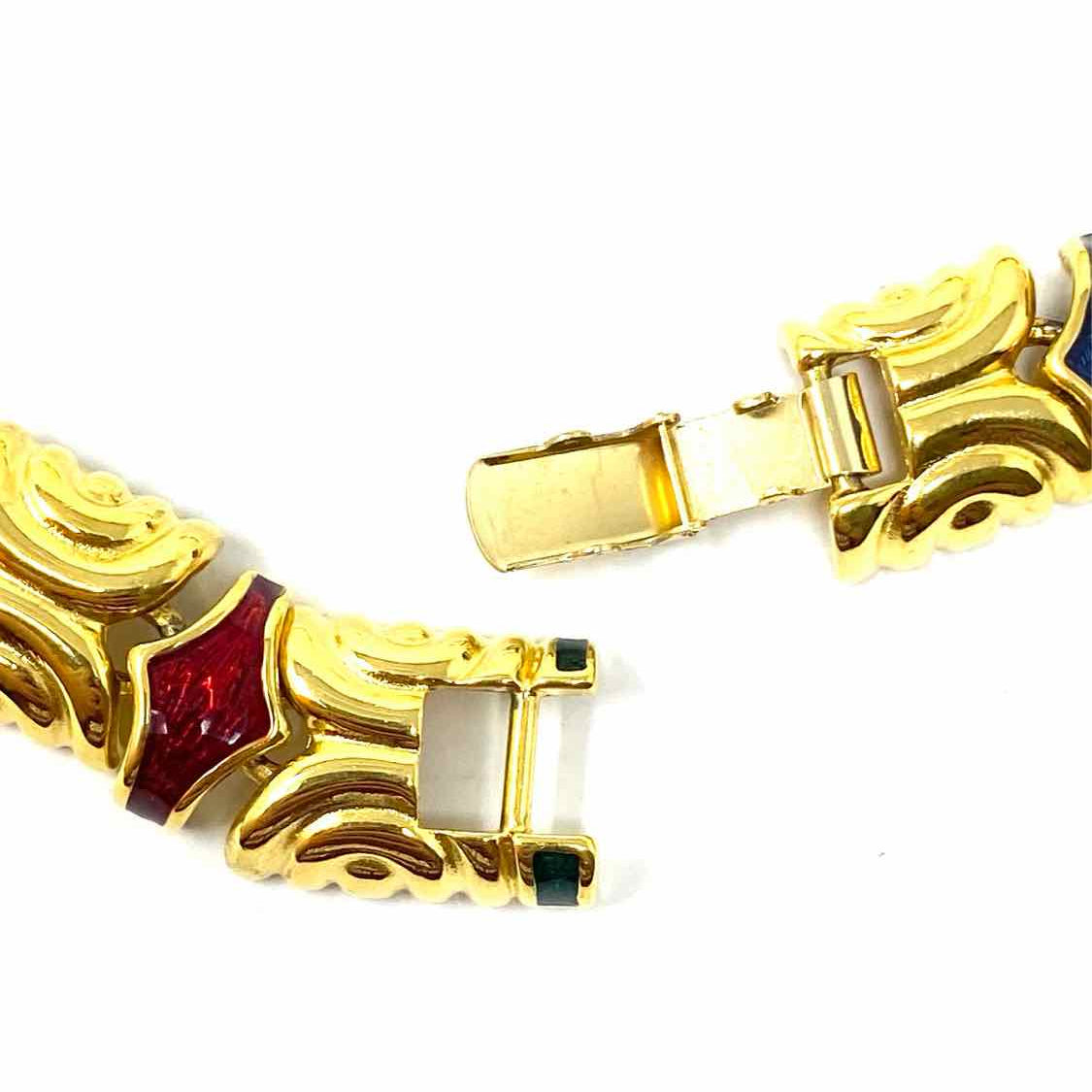 Joan Rivers Metal Multi-Color 16 in Enamel Necklace